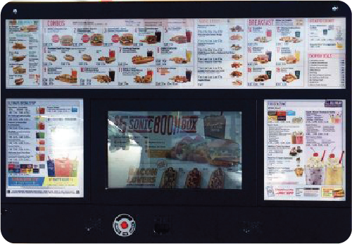 sonic restaurants drive up menu board